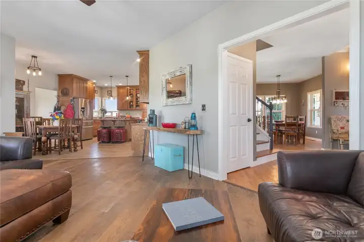 Beautiful open floor plan allows views into most rooms on primary floor!