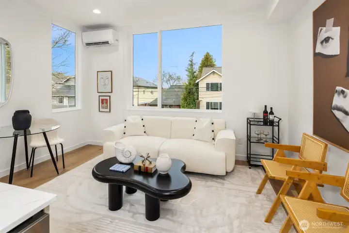 Fantastic natural light in living area