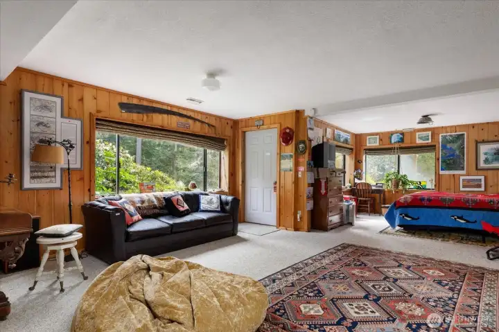 A few steps down to the Lower Level used as a VRBO with separate entrance