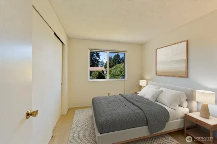 Bedroom 1- virtually staged