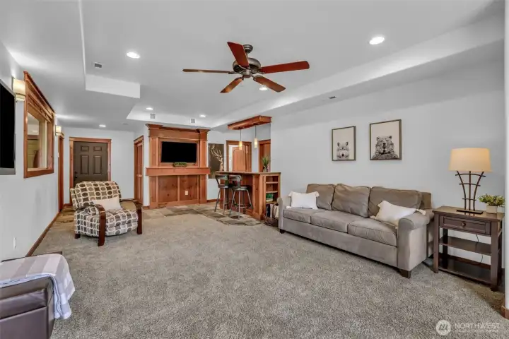 Lower level games room