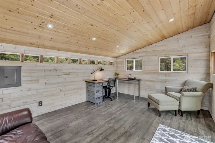 Office or zen yoga workout space