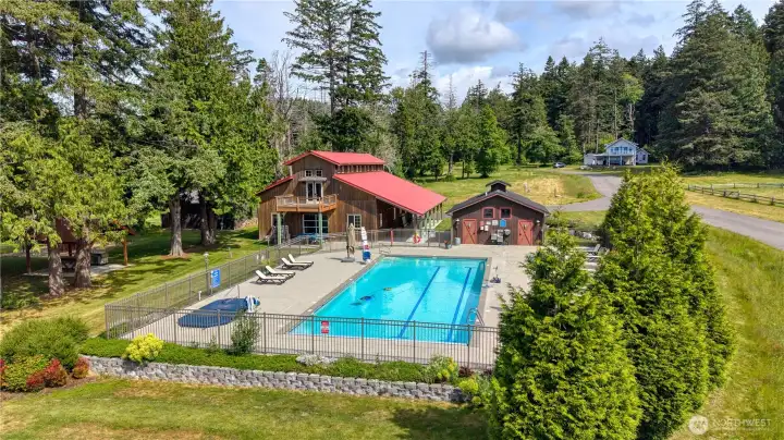 Barn style clubhouse