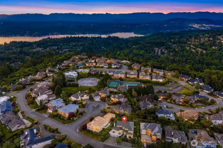 Located at the top of the Summit, overlooking Lake Washington, Bellevue, and Newcastle Golf Course Located at the top of the Summit, overlooking Lake Washington, Bellevue, and Newcastle Golf Course