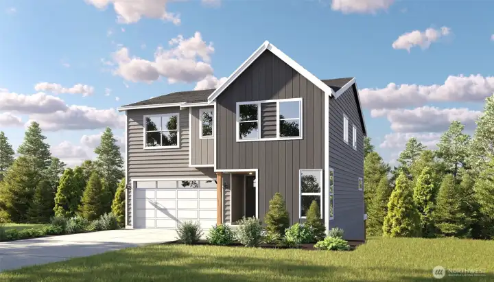 Image is a Rendering! Photographs are for illustrative purposes only. Features, finishes, interior/exterior colors, landscaping and floorplan shown may vary from actual homes built