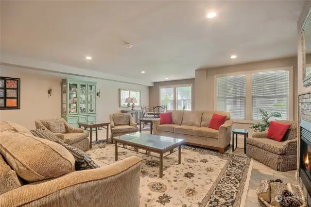 Gathering area with Kitchen and Bath.