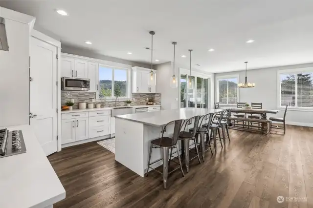 Dreamy Chef's kitchen blends style, convenience, efficiency... and mountain views!