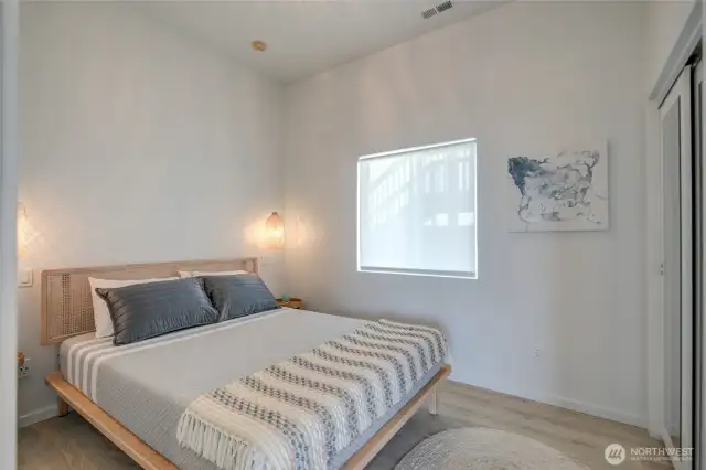 Second bedroom with closet.