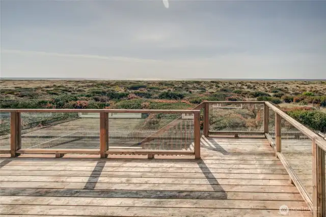 Deck view of ocean right off Great Room.