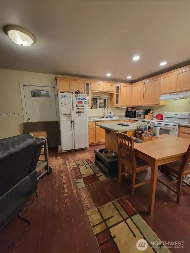Kitchen with eating space.