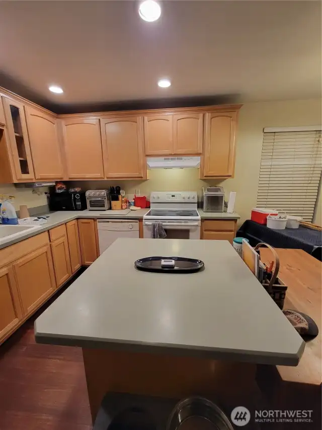 Kitchen island.