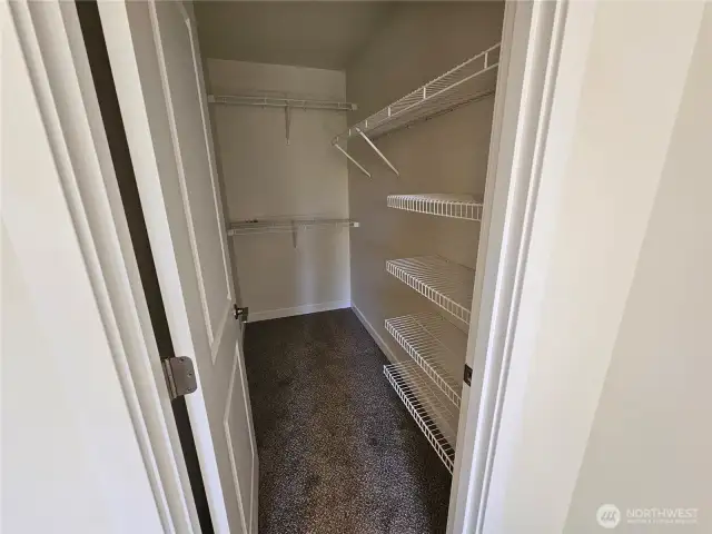 Primary walk in closet