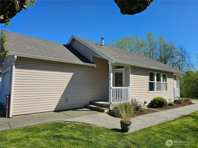 West side of home