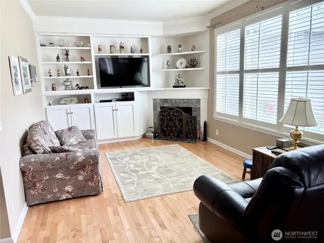 Living room. The television will remain if buyer desires.