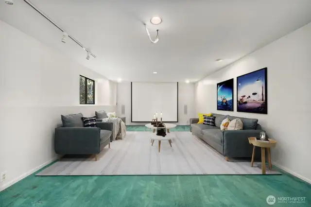 Recreation room - another view as to how this room could be utilized! Virtually staged to show potential of this space!