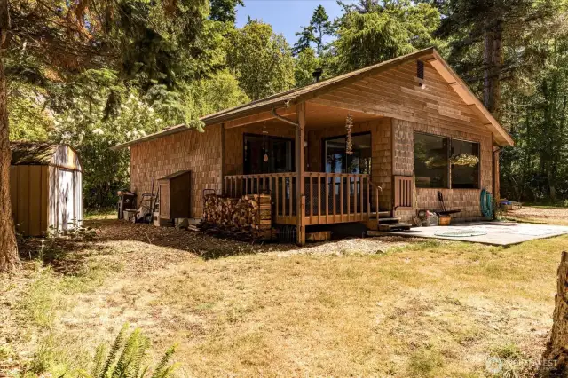 And a nice shady porch for those warm afternoons.