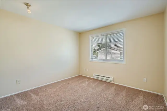 Bedroom #2 with fresh paint, new carpet and new blinds!