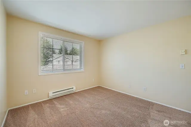 Bedroom #3 with new carpet, fresh paint and new blinds!
