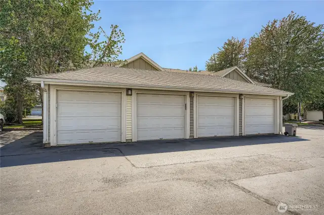 One car garage include with one extra parking space.