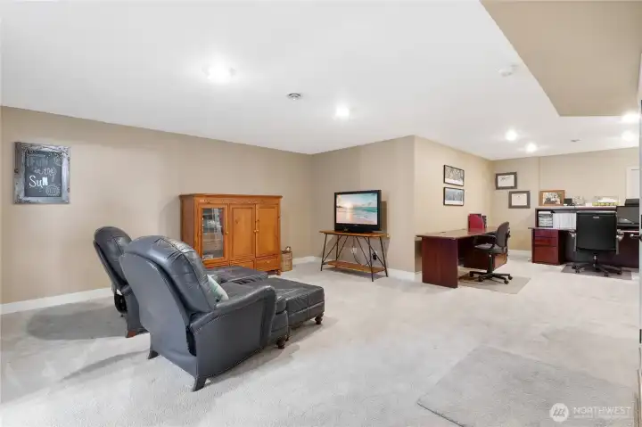 Bonus space perfect for playroom or media room