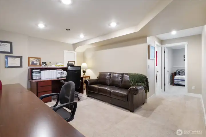 Home office or den with privacy