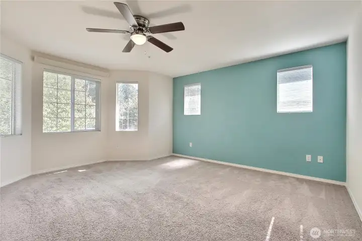 Primary Bedroom with natural lighting and space.