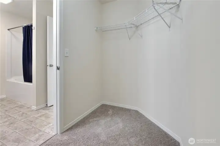 walk-in closet completes the primary suite.