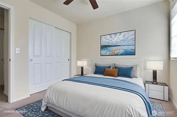 Third bedroom is also spacious. Virtually staged.