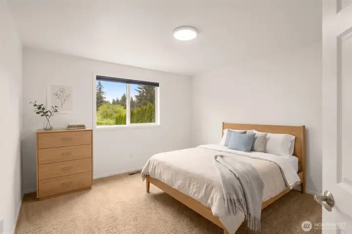 Spacious upstairs bedroom