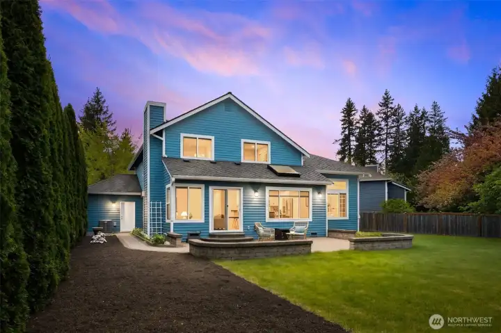 set on one of the community’s largest lots-13,411 SF—nearly 1/3 acre.