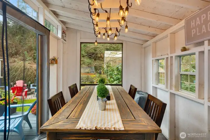 Lots of windows for natural light.