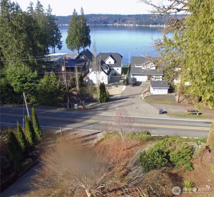 View of the Hood Canal and Olympic Mountains