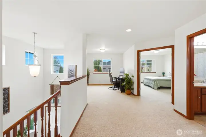 It feels so spacious upstairs!