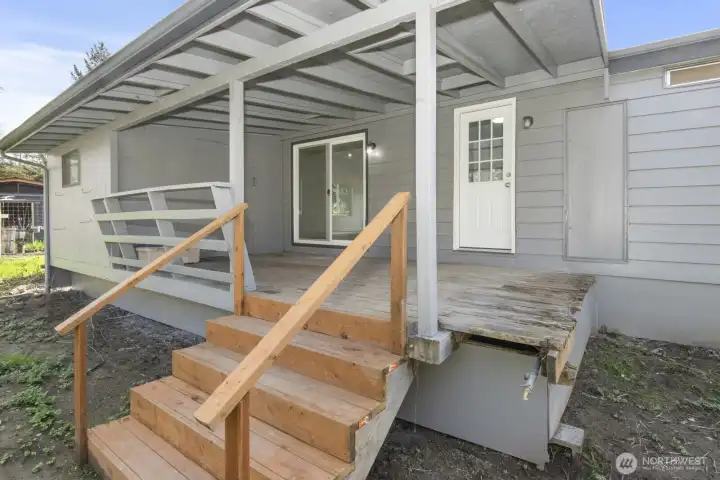 New steps completed on deck