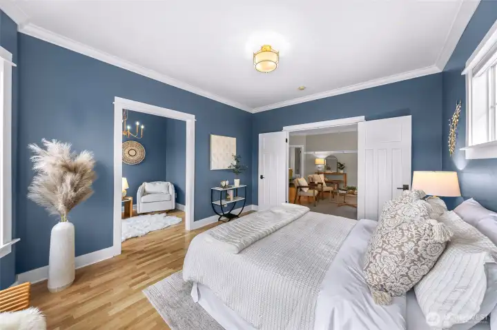 Primary bedroom + bonus space