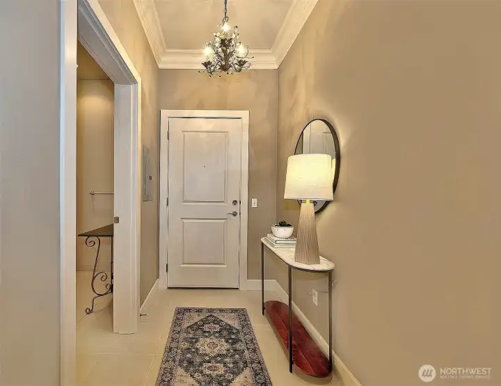 Beautiful entry greets you and your guests.