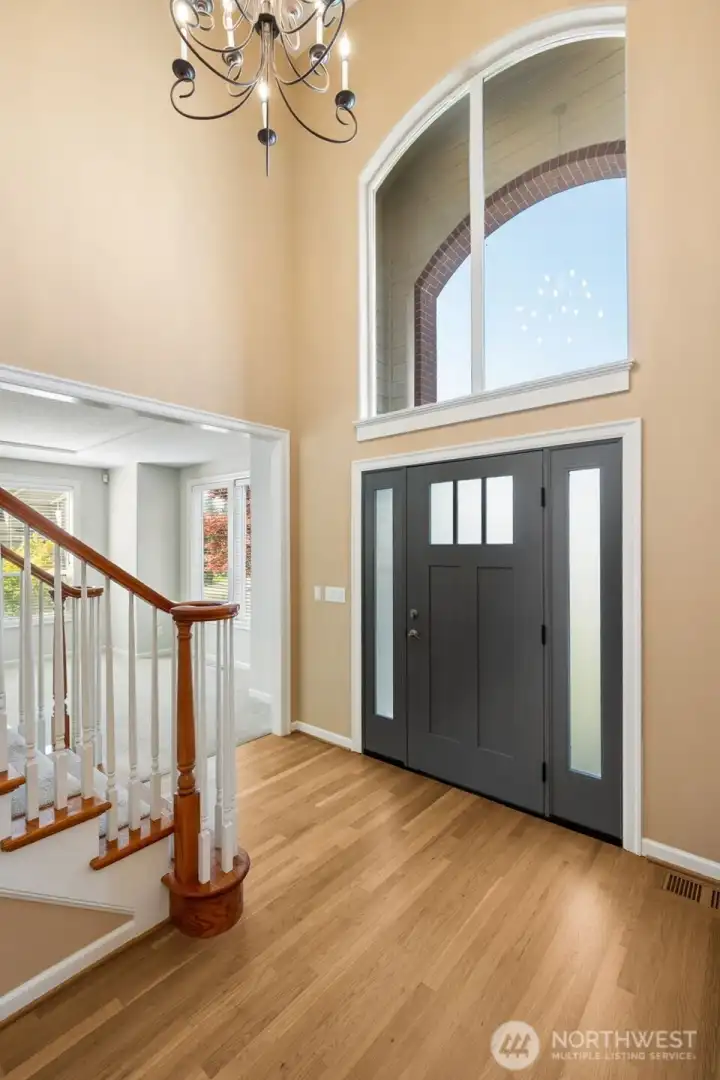 Two story entryway