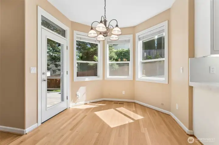 Walk out to the deck