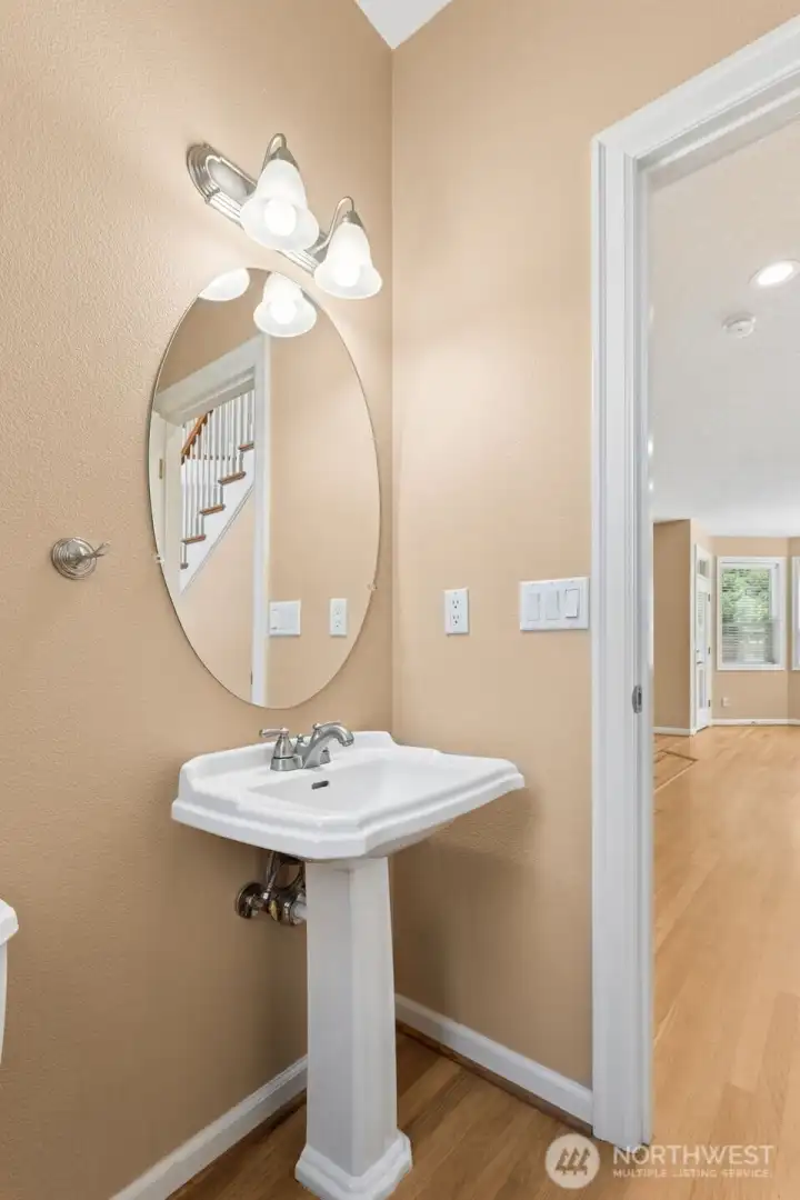 Powder room on the main floor