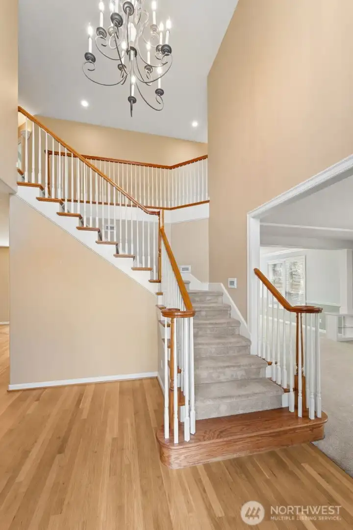 Up the grand staircase