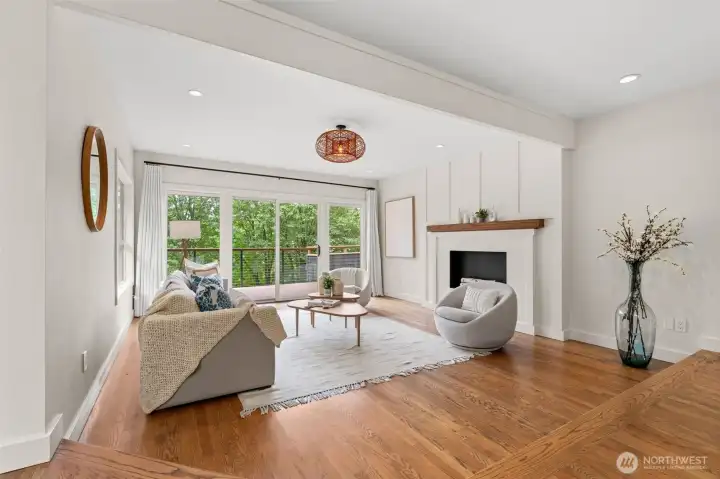 Living Room Opens to Deck