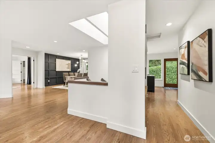 Front Door Sightlines to Primary Suite & Dining Room