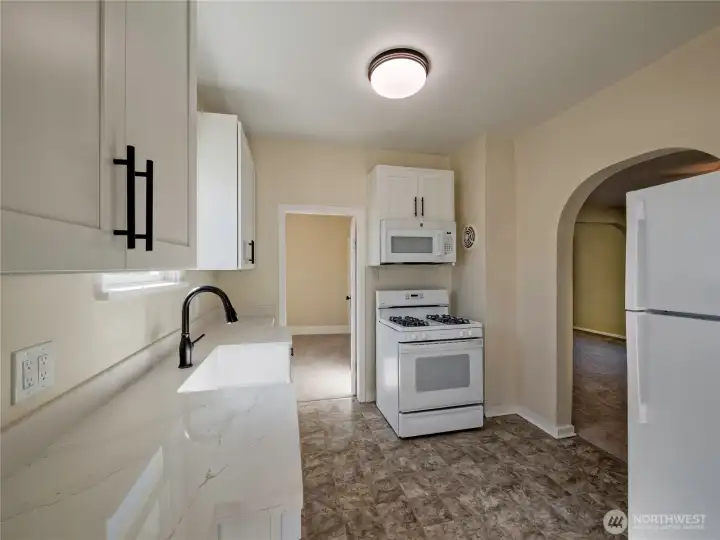 New microwave and newer gas range/oven