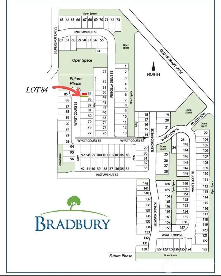 Bradbury Site Map with Lot 84 location Bradbury Site Map with Lot 84 location