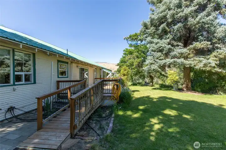 Deck and some of the lawn Deck and some of the lawn