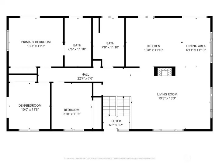 Upper level floor plan layout Upper level floor plan layout