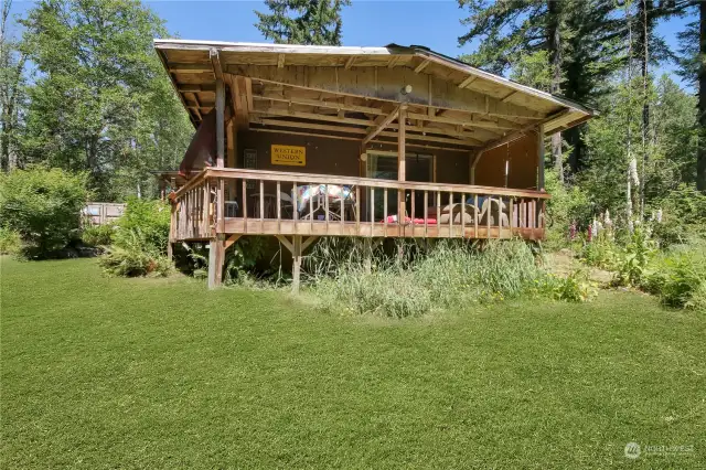 Back deck of wrap around porch