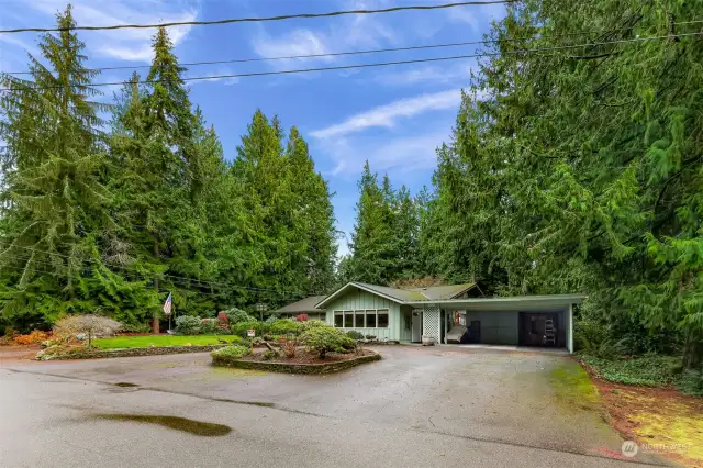 Circular Driveway, Carport and Additional Driveway