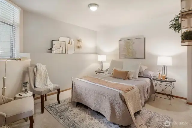 Primary Bedroom, spacious & cozy