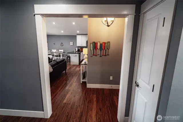 View from the other end of the hallway.